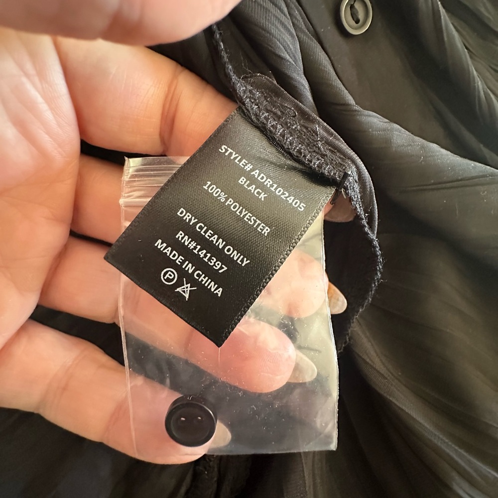 NWOT Astr Black Long Sleeve Sheer Maxi Dress - Picture 8 of 8